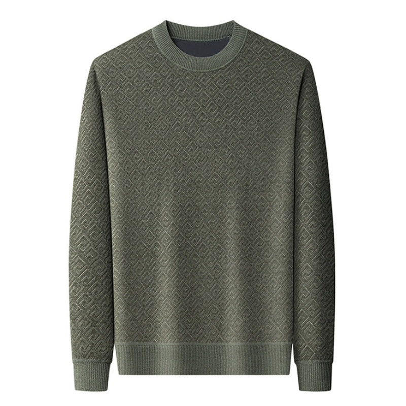 Pull à cou de cou de l'équipage pour hommes épaissis （50% de réduction）