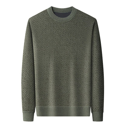Pull à cou de cou de l'équipage pour hommes épaissis （50% de réduction）