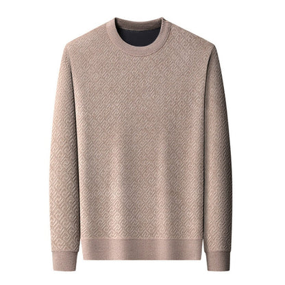 Pull à cou de cou de l'équipage pour hommes épaissis （50% de réduction）