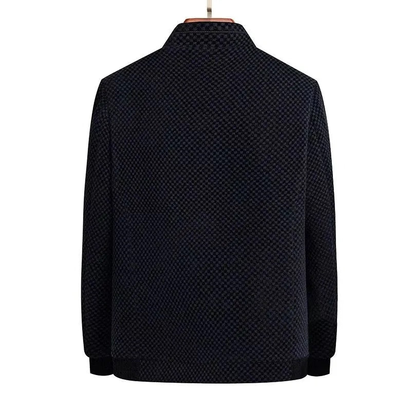 Veste chaude bordeuse en toison synthétique d'hiver pour hommes （50% de réduction）