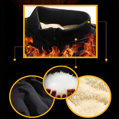 ❄️Offres spéciales d'hiver❄️Veste d'hiver matelassée pour homme avec doublure polaire