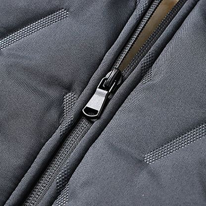 ❄️Offres spéciales d'hiver❄️Veste d'hiver matelassée pour homme avec doublure polaire