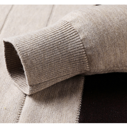 🎉Black Friday - Early Bird Price🎉Men's Comfortable Lapel Fake Two-Piece Knit Sweater