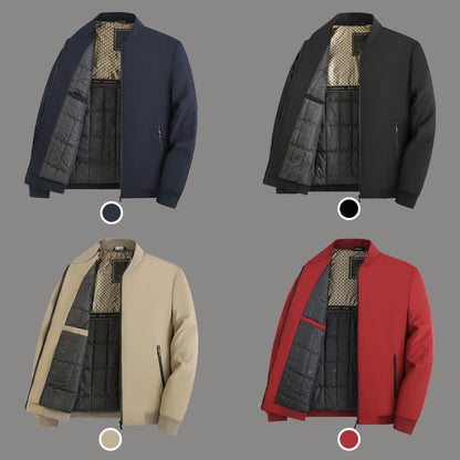 Fashionable Men's Winter Warm Jacket With Zipper Pockets（50% OFF）