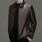 🎁Men's Classic PU Leather Jacket With Zipper Front（50% OFF）