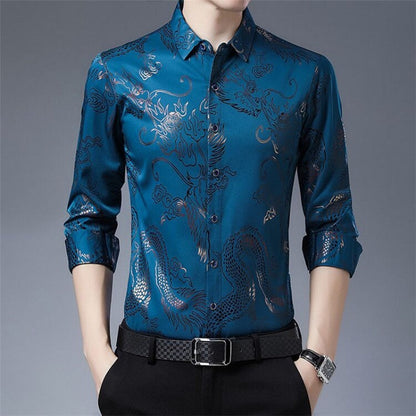 Men's Printed Lightweight Business Casual Shirt（50% OFF）