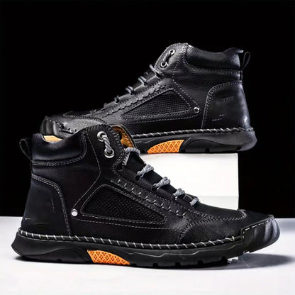 💥Vente chaude💥Bottes élégantes pour hommes, cousues à la main, à semelle plate