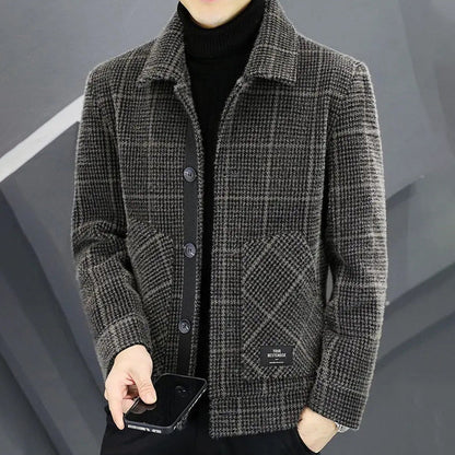 ✨Nouvelle arrivée✨Veste chaude à carreaux pour homme (50 % de réduction)