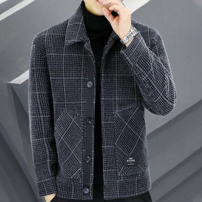 ✨Nouvelle arrivée✨Veste chaude à carreaux pour homme (50 % de réduction)