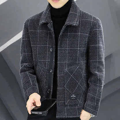 ✨Nouvelle arrivée✨Veste chaude à carreaux pour homme (50 % de réduction)