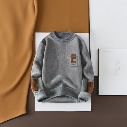 Men's Pullover Sweater with Plush Lining（50% OFF）