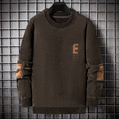 Men's Pullover Sweater with Plush Lining（50% OFF）
