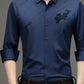 Men's Warm Anti-wrinkle Non-iron High Elasticity Padded Lined Shirt