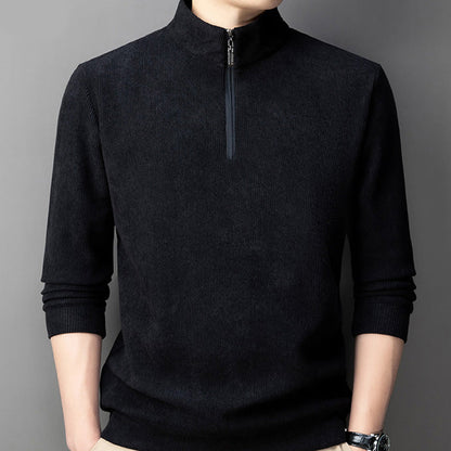 Men's Quarter Zip Pullover with Plush Lining - Buy 2 Get Free Shipping