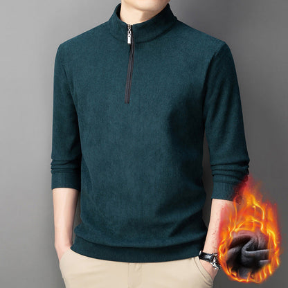 Men's Quarter Zip Pullover with Plush Lining - Buy 2 Get Free Shipping