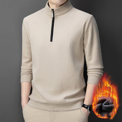 Men's Quarter Zip Pullover with Plush Lining - Buy 2 Get Free Shipping