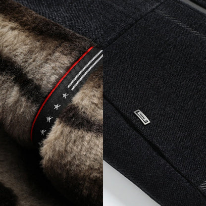 Veste chaude à la mode pour hommes avec fermeture éclair