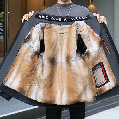 🔥Limited Time 49% Off 🔥Men's Winter Hooded Warm Faux Fur Lined Parka Coat