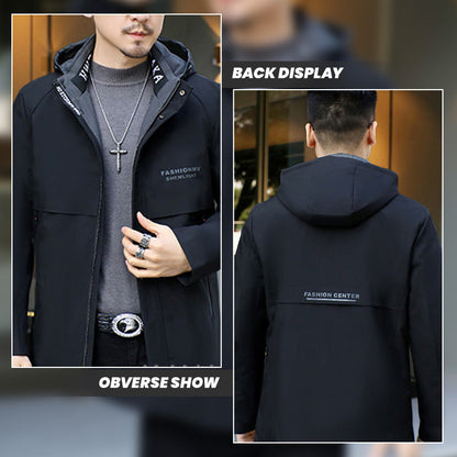 🔥Limited Time 49% Off 🔥Men's Winter Hooded Warm Faux Fur Lined Parka Coat