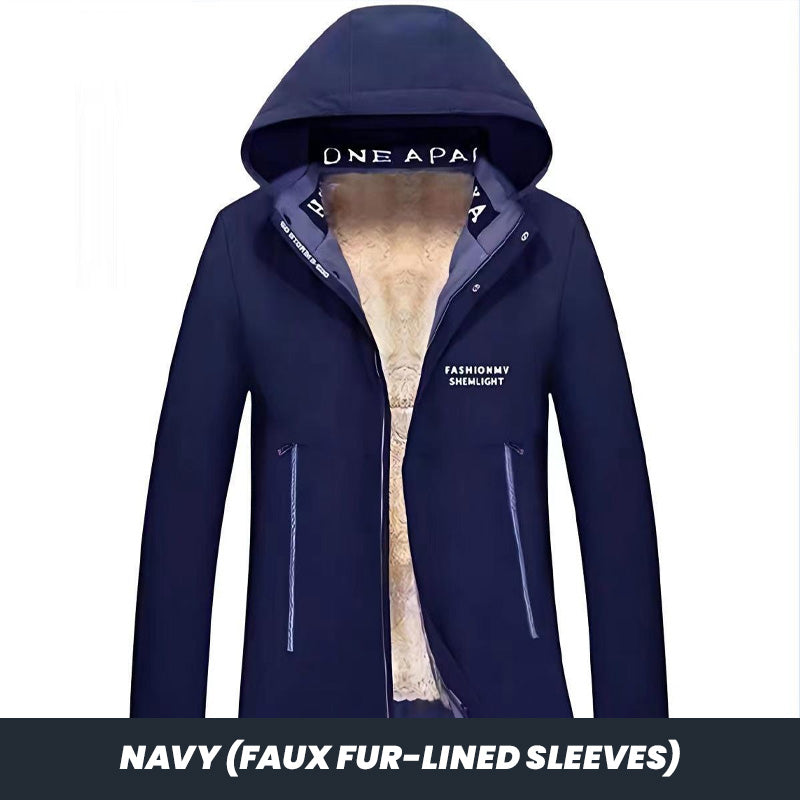 🔥Limited Time 49% Off 🔥Men's Winter Hooded Warm Faux Fur Lined Parka Coat