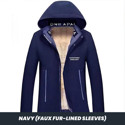 🔥Limited Time 49% Off 🔥Men's Winter Hooded Warm Faux Fur Lined Parka Coat