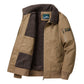 Men's Winter Lapel Bomber Jacket With Cotton Lining（50% OFF）