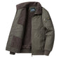 Men's Winter Lapel Bomber Jacket With Cotton Lining（50% OFF）