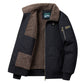 Men's Winter Lapel Bomber Jacket With Cotton Lining（50% OFF）
