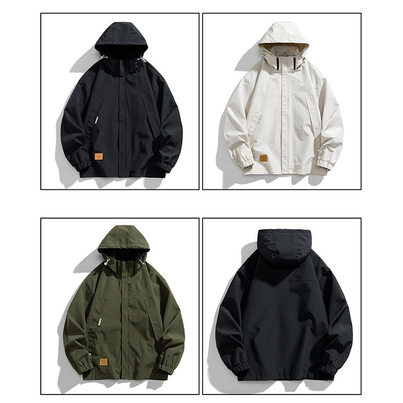 Veste à capuche à zip-up chaude décontractée pour hommes （50% de réduction）