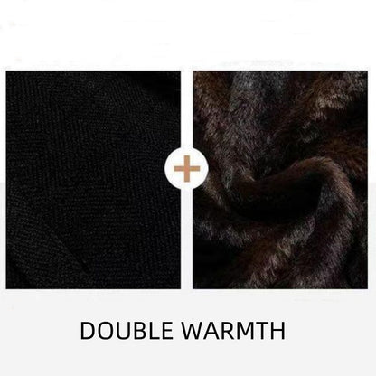 Men’s Thickened Knit Removable Collar Coat（50% OFF）