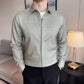 Men's Casual Solid Color Lapel Top（50% OFF）