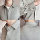 Men's Casual Solid Color Lapel Top（50% OFF）