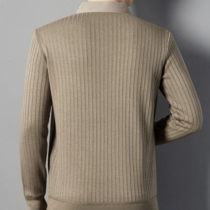 Men's Fake Two Piece Lapel Long-Sleeve Tops（50% OFF）