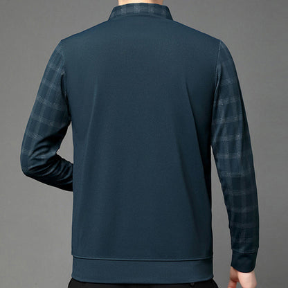 🔥Limited time 50% off🔥Men's fake two-part collar long-sleeved t-shirt