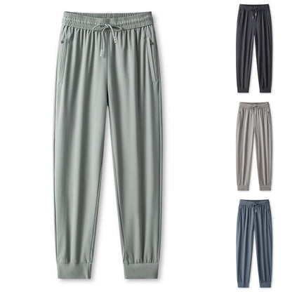 Ice Feel Quick-Dry Athletic Pants – Cooling Fabric, Loose Fit & Moisture-Wicking (M–4XL)