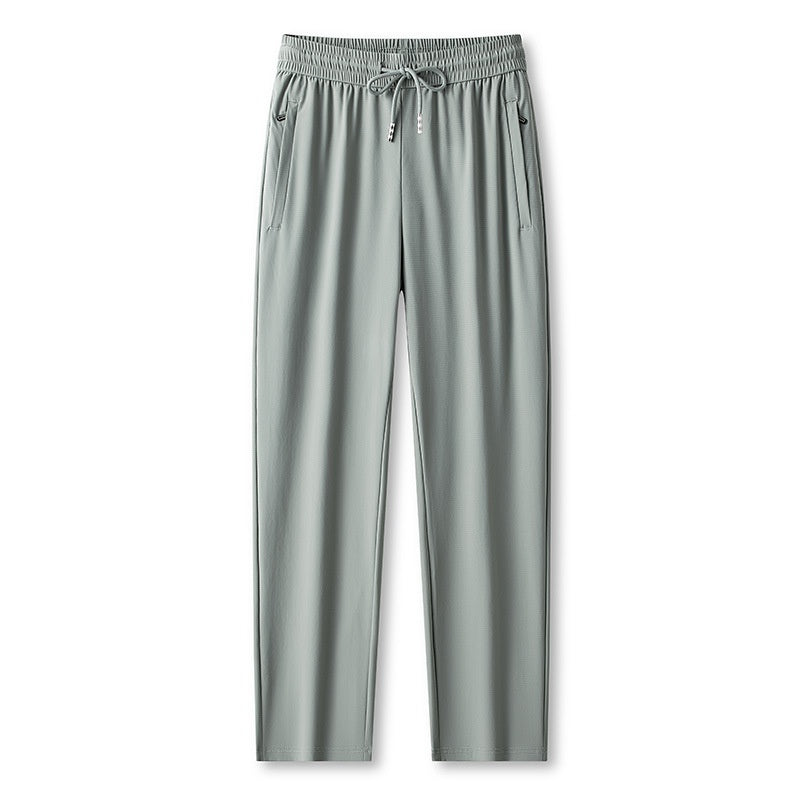 Ice Feel Quick-Dry Athletic Pants – Cooling Fabric, Loose Fit & Moisture-Wicking (M–4XL)