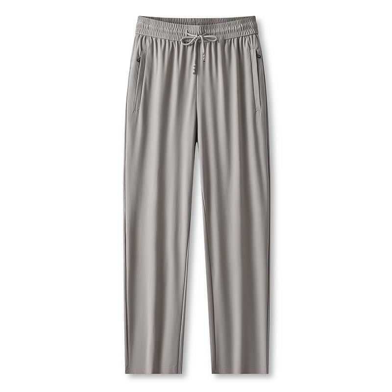 Ice Feel Quick-Dry Athletic Pants – Cooling Fabric, Loose Fit & Moisture-Wicking (M–4XL)