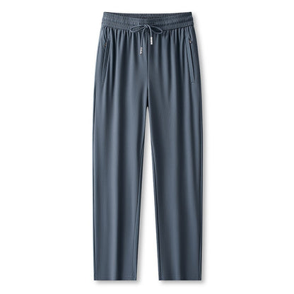 Ice Feel Quick-Dry Athletic Pants – Cooling Fabric, Loose Fit & Moisture-Wicking (M–4XL)