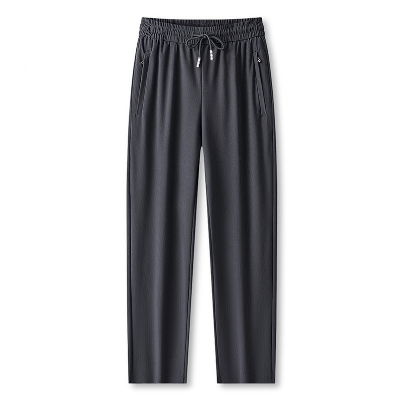 Ice Feel Quick-Dry Athletic Pants – Cooling Fabric, Loose Fit & Moisture-Wicking (M–4XL)