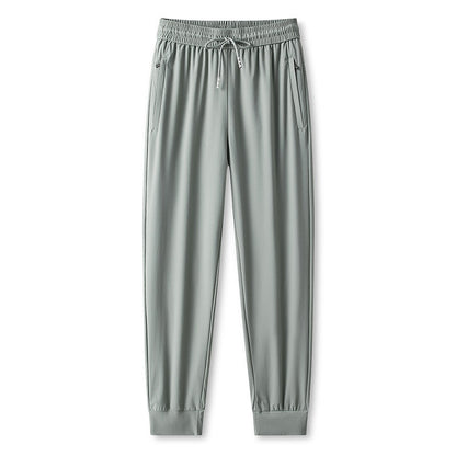 Ice Feel Quick-Dry Athletic Pants – Cooling Fabric, Loose Fit & Moisture-Wicking (M–4XL)
