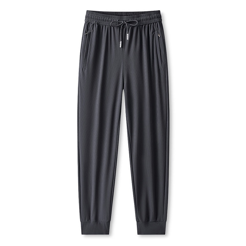 Ice Feel Quick-Dry Athletic Pants – Cooling Fabric, Loose Fit & Moisture-Wicking (M–4XL)