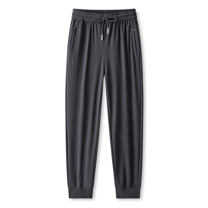 Ice Feel Quick-Dry Athletic Pants – Cooling Fabric, Loose Fit & Moisture-Wicking (M–4XL)
