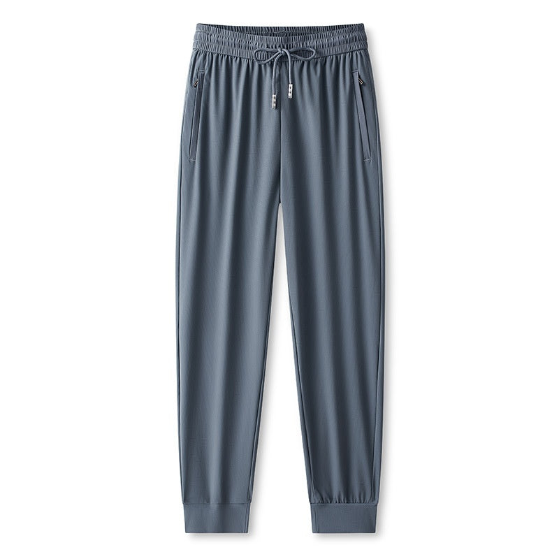 Ice Feel Quick-Dry Athletic Pants – Cooling Fabric, Loose Fit & Moisture-Wicking (M–4XL)