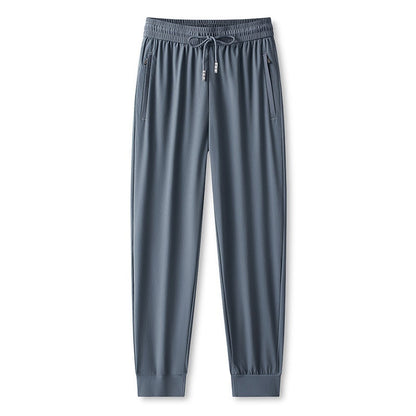 Ice Feel Quick-Dry Athletic Pants – Cooling Fabric, Loose Fit & Moisture-Wicking (M–4XL)