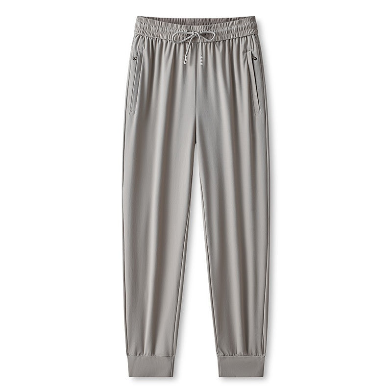 Ice Feel Quick-Dry Athletic Pants – Cooling Fabric, Loose Fit & Moisture-Wicking (M–4XL)