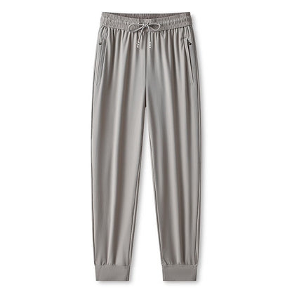 Ice Feel Quick-Dry Athletic Pants – Cooling Fabric, Loose Fit & Moisture-Wicking (M–4XL)