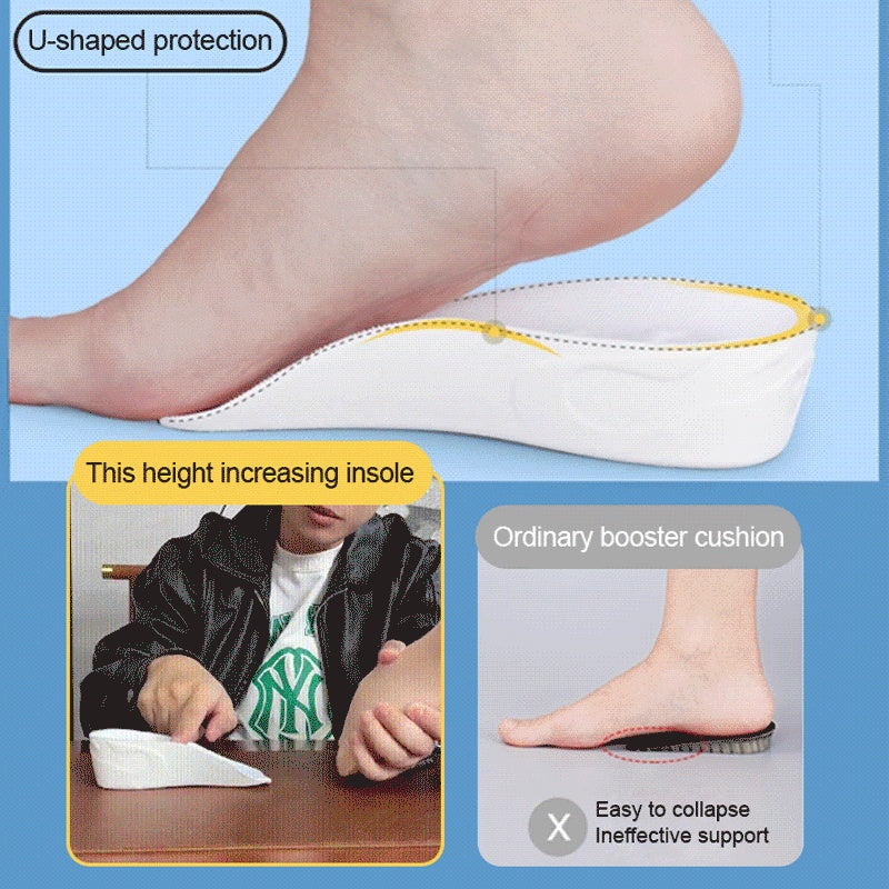 Silicone Anti-Slip Height-Increasing Insoles