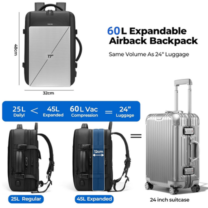 Sac à dos extensible multifonctionnel de grande capacité🎒