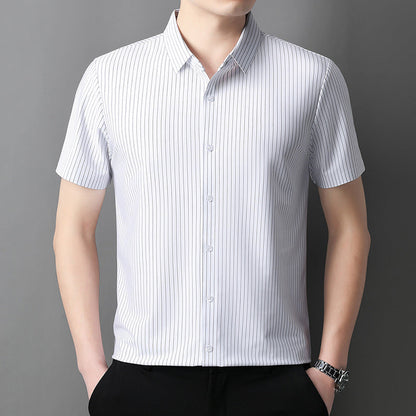 ⏳Offres spéciales d'été💥Chemise boutonnée rafraîchissante à rayures pour homme