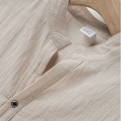 T-shirt à collier à manches courtes à manches courtes pour hommes décontractées （50% de réduction）